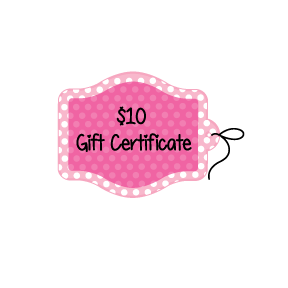 $10 Gift Certificate 