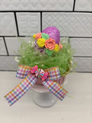 Mini Easter Treat Box - Shabby Chic Easter Egg