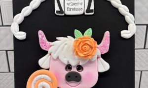 Masie the pink highland moo cow