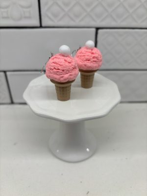 Candyland Ice Cream Cone Earrings