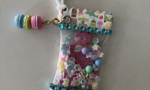 Candy Wrapper Bag Charm - Flamingo