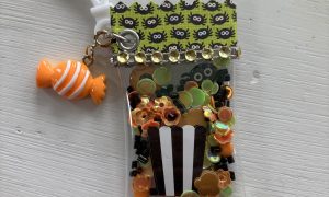 Candy Wrapper Bag Charm - Popcorn, Candy, Spider