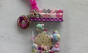Candy Wrapper Bag Charm - Cupcakes & Doughnuts