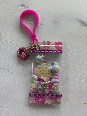 Candy Wrapper Bag Charm - Cupcakes & Doughnuts