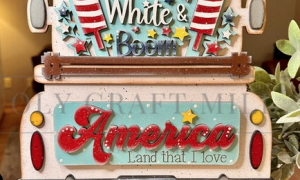 Truck Insert - Red, White & Boom