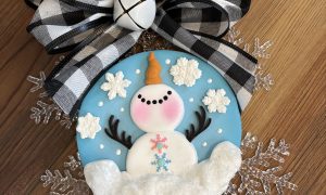 Snowglobe Snowman Ornament