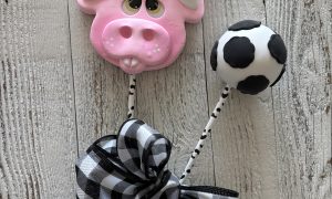 Polly the Pig, Cow Cake Pop & Bow